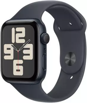 Apple Watch SE 2022 GPS 44mm Mitternacht Sportarmband Mitternacht S/M (2024)