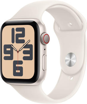 Apple Watch SE 2022 4G 44mm Polarstern Sportarmband Polarstern S/M (2024)