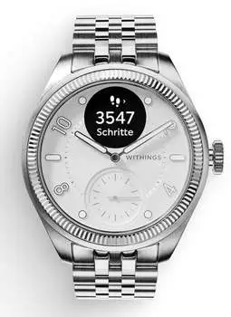 Withings ScanWatch Nova Silver Brilliant White steel 42mm – Withings ScanWatch Nova – Hybrid-Smartwatch mit medizinischer Präzision