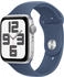Apple Watch SE 2022 GPS 44mm silber Sportarmband Denim S/M (2024)