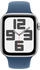 Apple Watch SE 2022 GPS 44mm silber Sportarmband Denim S/M (2024)