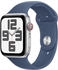 Apple Watch SE 2022 4G 44mm silber Sportarmband Denim M/L (2024)