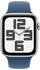 Apple Watch SE 2022 4G 44mm silber Sportarmband Denim M/L (2024)