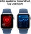 Apple Watch SE 2022 4G 40mm Silber Sportarmband Denim M/L (2024)