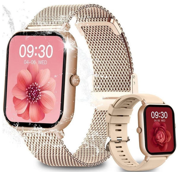 Apple Watch Herzfrequenz Uhr Damen Yuede Smartwatch, Fitness