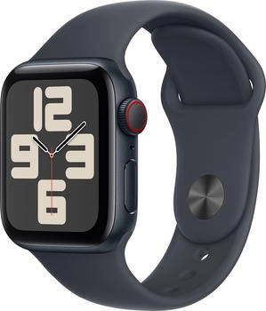 Apple Watch SE 2022 4G 40mm Mitternacht Sportarmband Mitternacht S/M (2024)