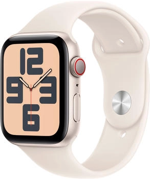 Apple Watch SE 2022 4G 44mm Polarstern Sportarmband Polarstern M/L (2024)