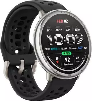Amazfit Active 2 schwarzes Sport-Silikon – Amazfit Active 2 schwarzes Sport-Silikon für aktive Alltagshelden