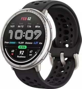 Amazfit Active 2 schwarzes Sport-Silikon – Vielseitiger Fitnesstracker für jede Herausforderung