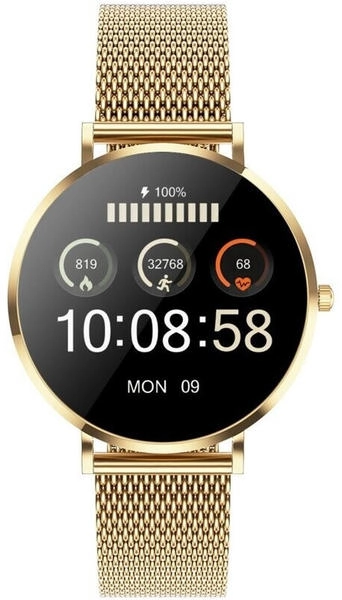 XCOAST SIONA Nano Gold, kleine Damen Smartwatch 37mm AMOLED