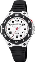 Calypso K5758/6 Kinder- und Jugend-Armbanduhr Schwarz/Wei&szlig; 10 bar