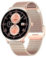 Cool Ultrathin Smartwatch + 2 Armb&auml;nder (Amoled, Anrufe, ultrad&uuml;nn), Rosa, Grande