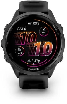 Garmin Forerunner 570 47mm Schwarz/Schiefergrau/Transparent Schwarz – Garmin Forerunner 570 mit robustem Aluminiumgehäuse