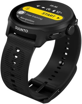 Suunto Run All Black silicone strap – Optimale Anpassung für jeden Handgelenkstyp