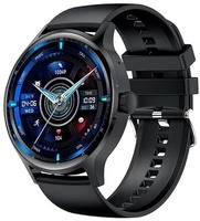 Cool Iris Smartwatch, Silikon, Schwarz (Amoled, Anrufe, Gesundheit, Sport), Schwarz,