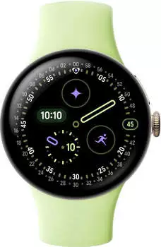 Google Pixel Watch 4 41mm 4G Champagne Gold/Lemongrass – Umfassende Gesundheitsüberwachung rund um die Uhr