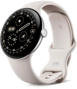 Google Pixel Watch 4 45mm 4G Polished Silver/Porcelain