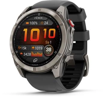 Garmin fenix® 8 Pro 51mm AMOLED Sapphire Graphit/Schwarz Titan Silikon-Armband