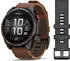 Garmin fenix® 8 Pro 51mm AMOLED Sapphire Graphit/Titan Carbongrau DLC Titan Leder-Armband