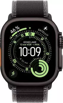 Apple Watch Ultra 3 Titanium Black Trail Loop Black M/L