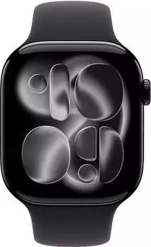 Apple Watch Series 11 GPS 46mm Aluminium Jet Black Sport Band Black S/M – Apple Watch Series 11 GPS 46mm Jet Black Energieverwaltung für den ganzen Tag