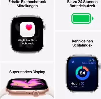 Apple Watch Series 11 GPS 46mm Aluminium Jet Black Sport Band Black S/M – Präzise Ortung und umfassende Gesundheitsüberwachung vereint