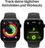 Apple Watch Series 11 GPS 42mm Aluminium Jet Black Sport Band Black S/M