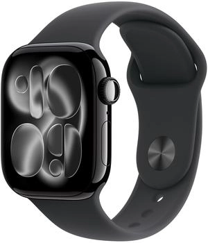 Apple Watch Series 11 5G 42mm Aluminium Jet Black Sport Band Black S/M