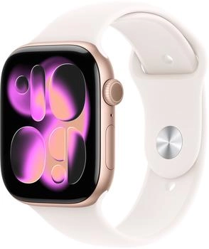 Apple Watch Series 11 GPS 46mm Aluminium Rose Gold Sport Band Light Blush M/L