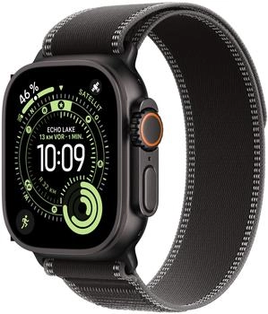 Apple Watch Ultra 3 Titanium Black Trail Loop Black S/M