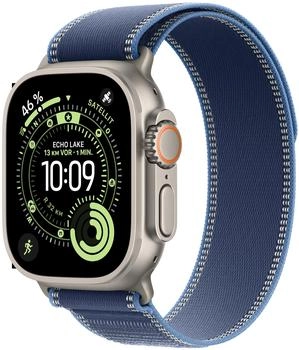 Apple Watch Ultra 3 Titanium Natural Trail Loop Blue/Bright Blue M/L