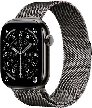 Apple Watch Series 11 5G 46mm Titanium Slate Milanese Loop Slate M/L