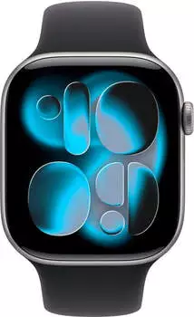 Apple Watch Series 11 GPS 46mm Aluminium Space Gray Sport Band Black S/M – Apple Watch Series 11 GPS mit präziser Ortung und Gesundheitstracking