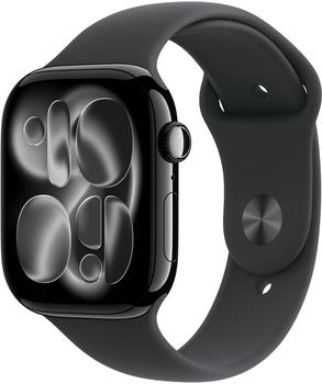 Apple Watch Series 11 5G 46mm Aluminium Jet Black Sport Band Black S/M
