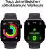 Apple Watch Series 11 GPS 42mm Aluminium Jet Black Sport Band Black M/L