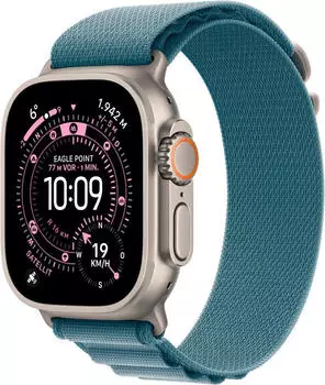 Apple Watch Ultra 3 Titanium Natural Alpine Loop Light Blue S