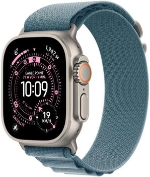 Apple Watch Ultra 3 Titanium Natural Alpine Loop Light Blue M