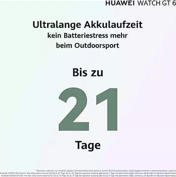 Huawei WATCH GT 6 41mm Schwarz – Huawei WATCH GT 6 41mm Schwarz – Ausdauernde Smartwatch mit umfassender Gesundheitsüberwachung