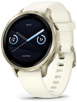 Garmin Venu 4 41mm Lunargold/Bone Silikon-Armband