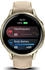 Garmin Venu 4 41mm Lunargold/Heller Sand Leder-Armband