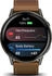 Garmin Venu 4 45mm Schwarz/Dunkelbraun Leder-Armband