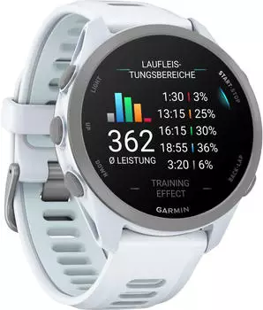 Garmin Forerunner 170 Music Steinweiss – Zehn Tage Akkulaufzeit für durchgehende Fitness-Überwachung