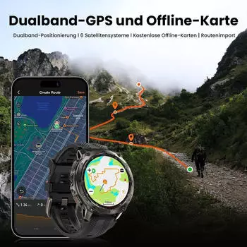 Kospet Tank T4 Black – AMOLED-Display mit hoher Auflösung für klare Ablesbarkeit