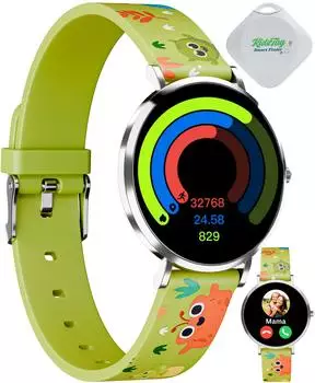 Xcoast LINO-TIME Kinder-Smartwatch 1,19" AMOLED, grün, 6 Tage Akku (570493-G)