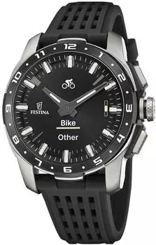 Festina Connected Full-D-Hybrid-Smartwatch 44mm, analog-digital, schwarz Titan (F23305/8)
