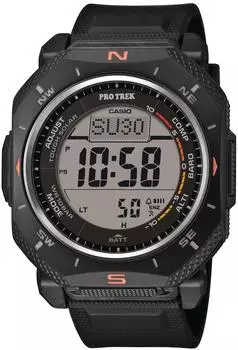Casio Pro Trek Herrenuhr Solar Digital, Harz, Barometer, Höhenmesser (PRG-69-1ER)