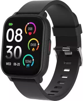 Denver SWC-184B Smartwatch schwarz, Herzfrequenzsensor, IP67 (SWC-184B)