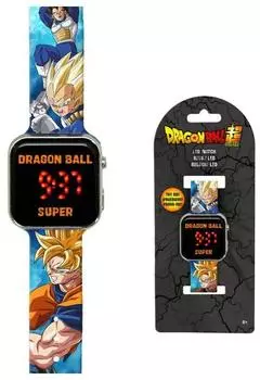 Kids Licensing Dragon Ball Goku & Vegeta Super Saiyan LED-Uhr, Kinder, blau (DB00003)
