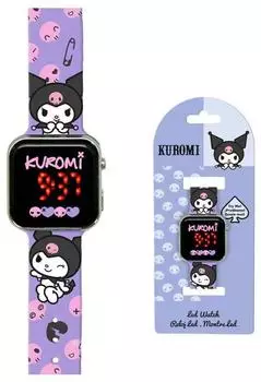 Kids Licensing Kuromi Kinder-LED-Uhr, lila (KU00001)
