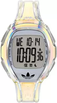 Adidas Athletics One Digitaluhr, unisex, Kunststoff weiß transparent (AOFH26026)